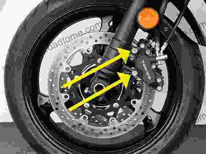 A Motorcycle's Braking System, Highlighting The Key Components Involved In Decelerating The Motorcycle THE ENCYCLOPEDIA OF HIGH PERFOMANCE MOTORCYCLE RIDING TECHNIQUES: With The True Science Behind The Dynamics Of Motorcycle Motion