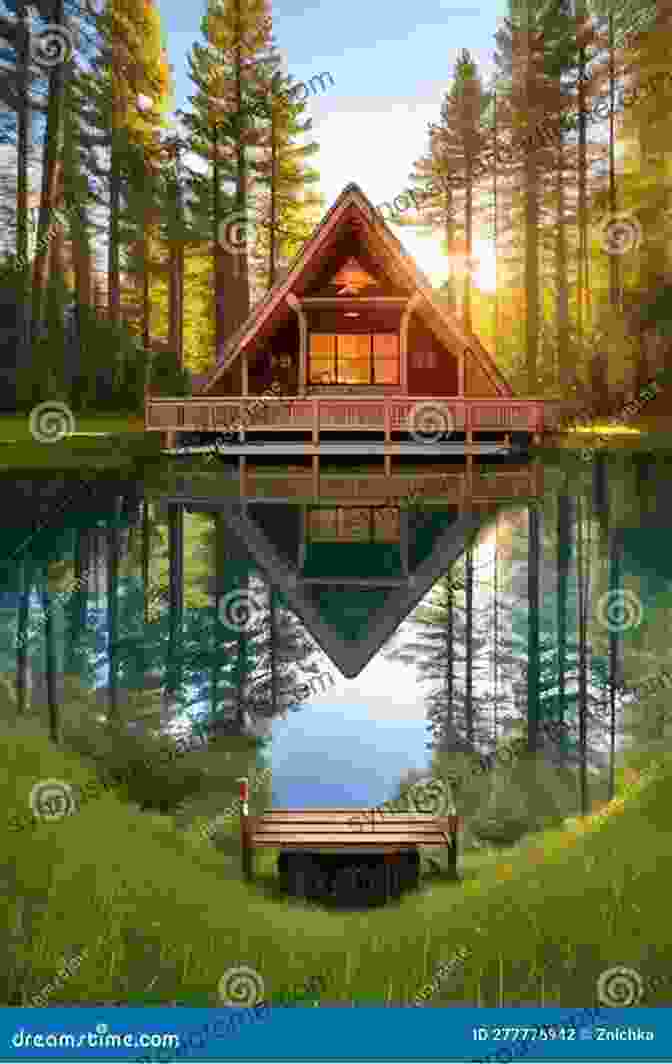 A Secluded Wooden Cabin Nestled Amidst A Lush Green Forest, With Sunlight Filtering Through The Trees. Tales Of An Empty Cabin