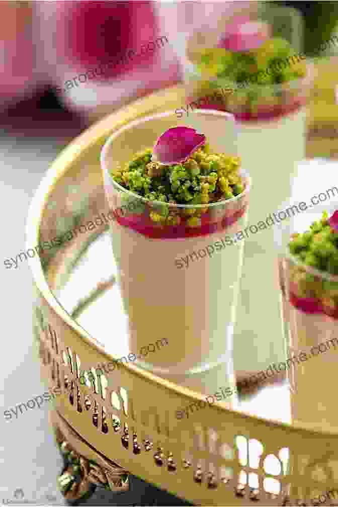 A Serving Of Milk Pudding With Rose Water And Pistachios, Garnished With Fresh Rose Petals COOKING YUMMY RECIPES FOR RAMADAN: 9 Simple RAMADAN Recipes To Entertain Your Friends And Family This Season And Beyond