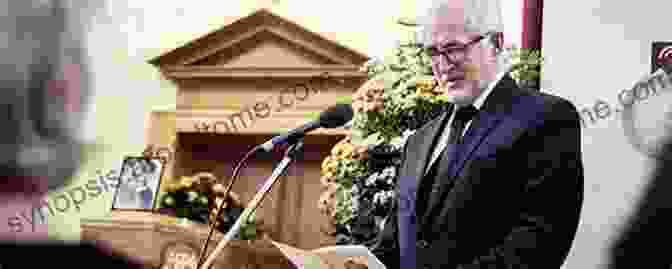 A Speaker Delivering A Eulogy At A Funeral Remembrances And Celebrations: A Of Eulogies Elegies Letters And Epitaphs