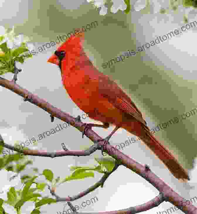 A Stunning Male Northern Cardinal Perched On A Branch, Displaying Its Vibrant Red Plumage Most Popular Birds In The USA: Children S Picture Of Birds (Bird Fun And Facts)