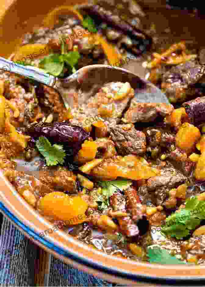 A Vibrant Bowl Of Lamb Tagine With Apricots And Honey, Garnished With Fresh Mint COOKING YUMMY RECIPES FOR RAMADAN: 9 Simple RAMADAN Recipes To Entertain Your Friends And Family This Season And Beyond