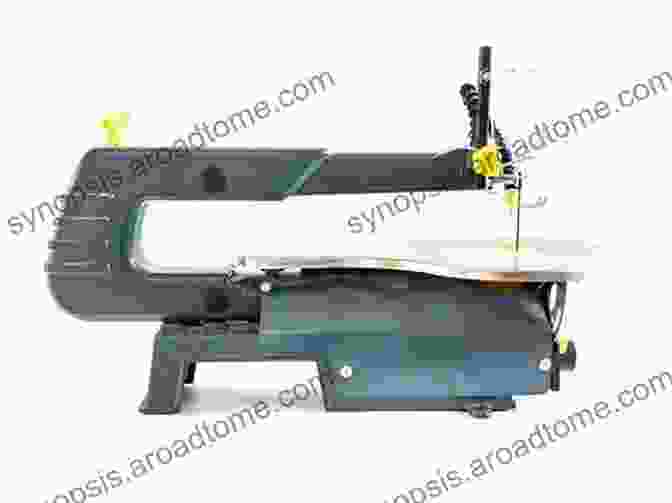 An Image Of A Woodworker Troubleshooting A Scroll Saw Issue Scroll Saw Handbook: A Woodworking Beginners Guide For Hand Crafting 9 Intricate Scroll Saw Projects And Designs With Scrolling Tools And Techniques Included