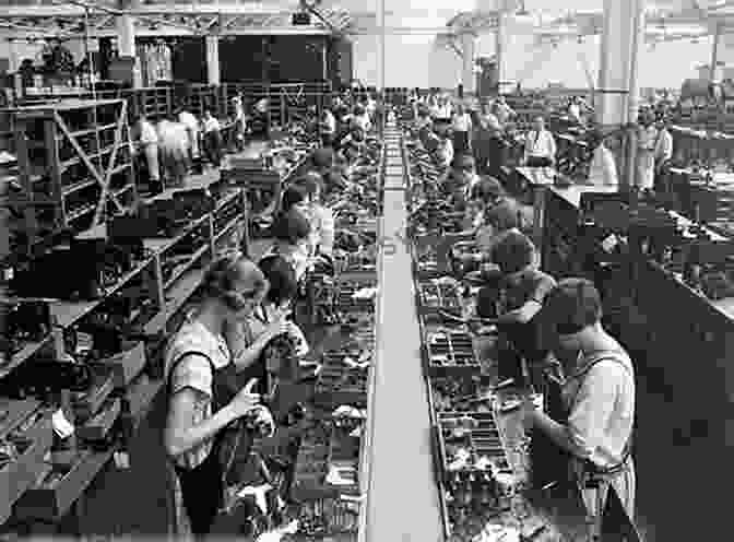 Factory Workers In An Assembly Line, Representing The Rise Of Industrialization The Shock Of The Old: Technology And Global History Since 1900