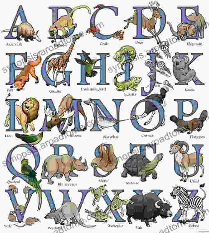 Illustration Of A Group Of Animals Representing Different Letters Of The Alphabet Learn The Alphabet With The Animals Help: A Learn To