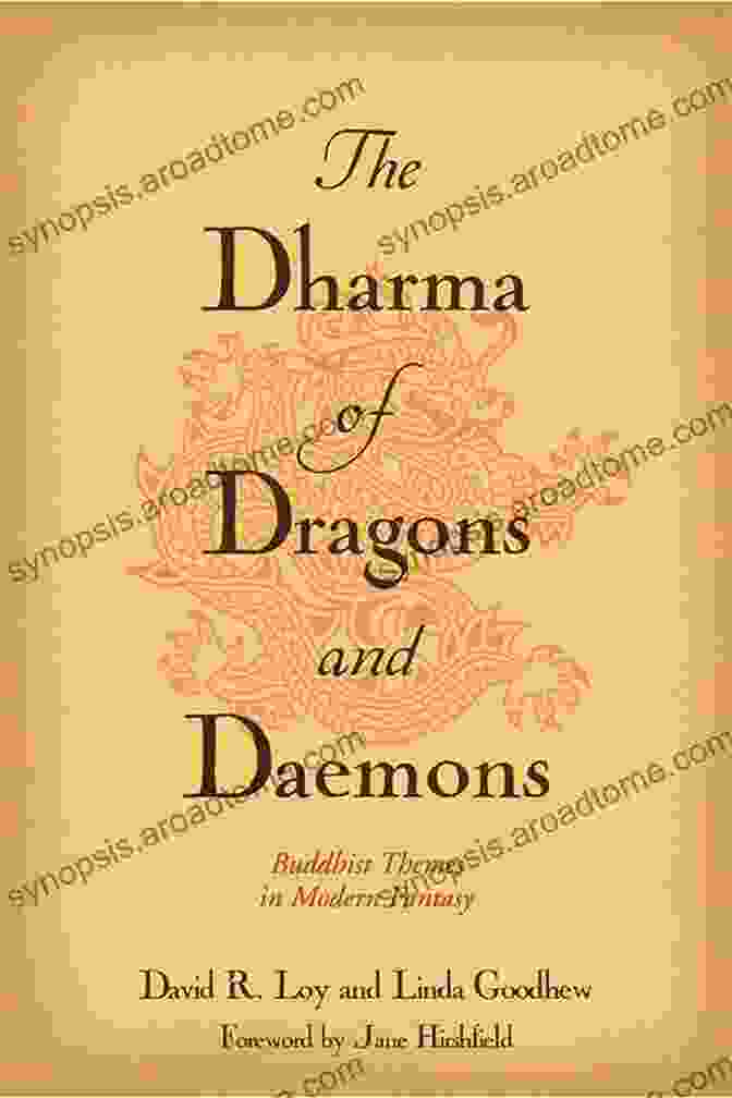 The Dharma Of Dragons And Daemons Book Cover Featuring A Majestic Dragon Soaring Through A Mystical Realm, Representing The Profound Wisdom And Transformative Power Within The Novel's Pages. The Dharma Of Dragons And Daemons: Buddhist Themes In Modern Fantasy