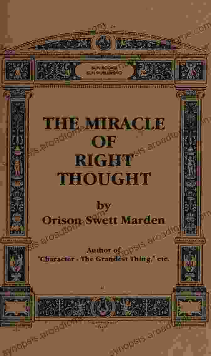 The Miracle Of Right Thought Book Cover The Miracle Of Right Thought