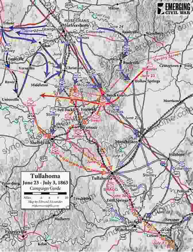 Union Army At Tullahoma Campaign The Maps Of Chickamauga EBook Short #1: The Tullahoma Campaign June 22 July 1 1863