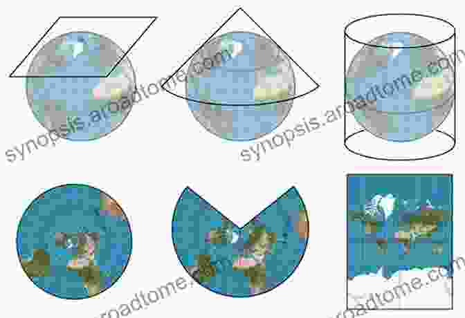 Various Map Projections Illustrating The Different Ways To Represent The Earth's Surface On A Flat Map Map Skills Dee Wallace