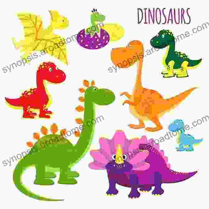 Vivid Illustration Of A Dinosaur In The Educational For Children Kids Children Picture Book For Kids : Shapes And Colors: (Educational For Children Kids Children S Picture Book)